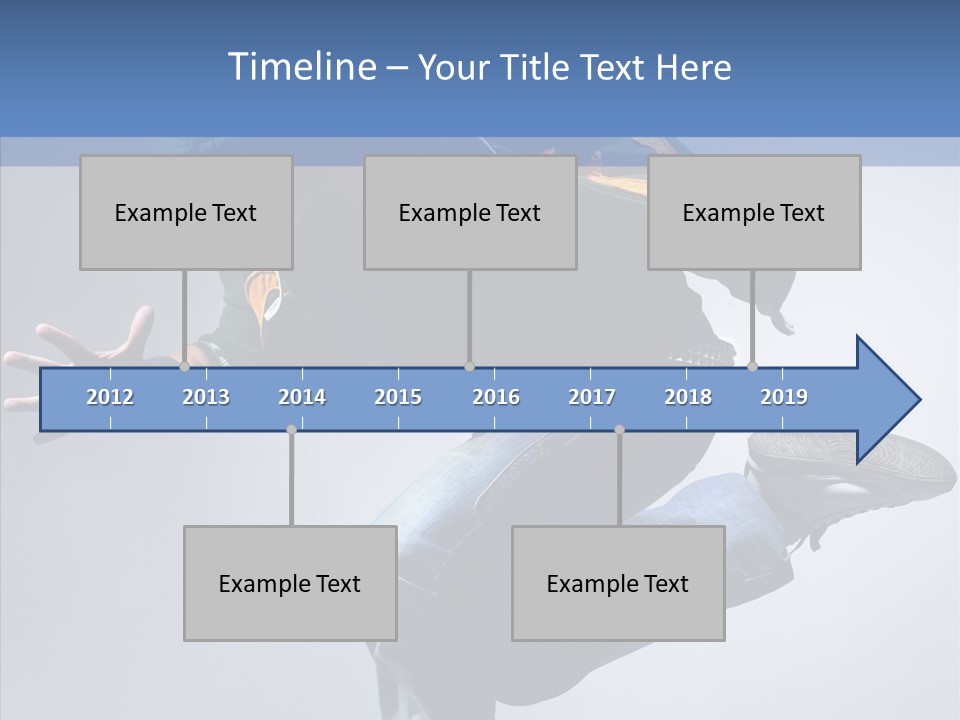 Aerobics Hop Exercise PowerPoint Template