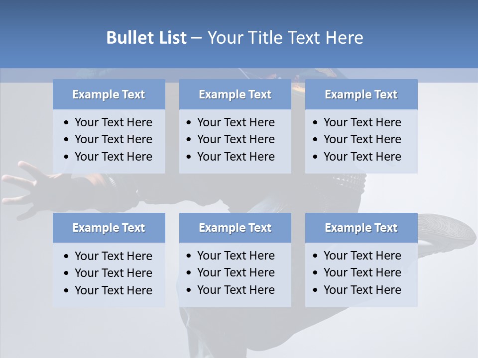 Aerobics Hop Exercise PowerPoint Template