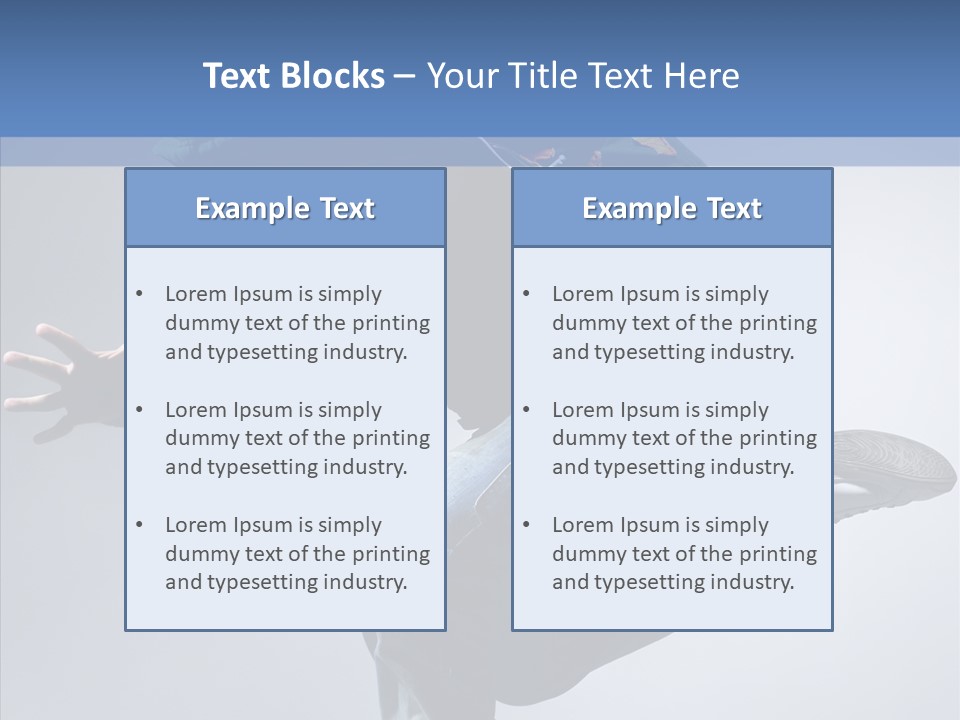 Aerobics Hop Exercise PowerPoint Template