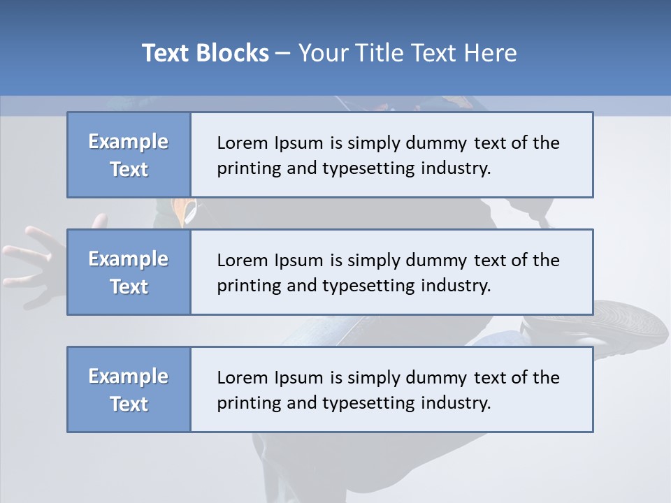 Aerobics Hop Exercise PowerPoint Template