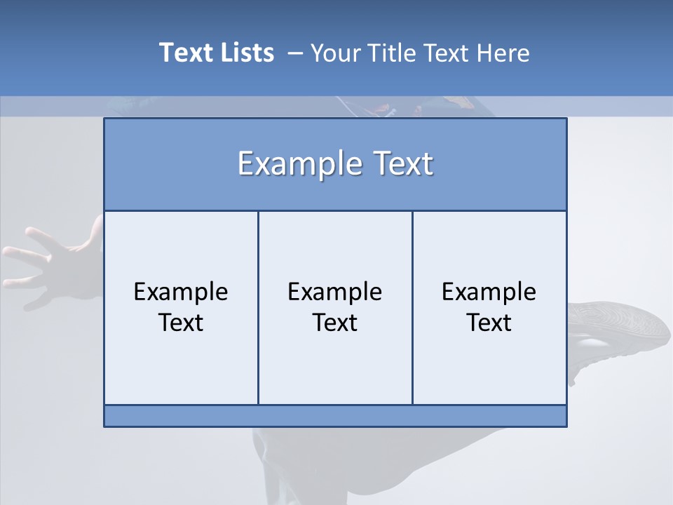 Aerobics Hop Exercise PowerPoint Template