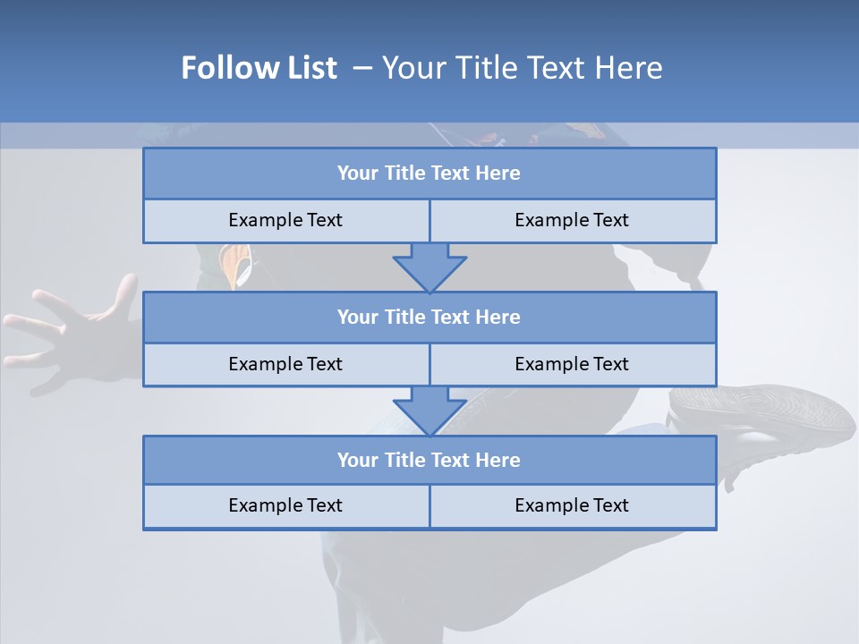 Aerobics Hop Exercise PowerPoint Template