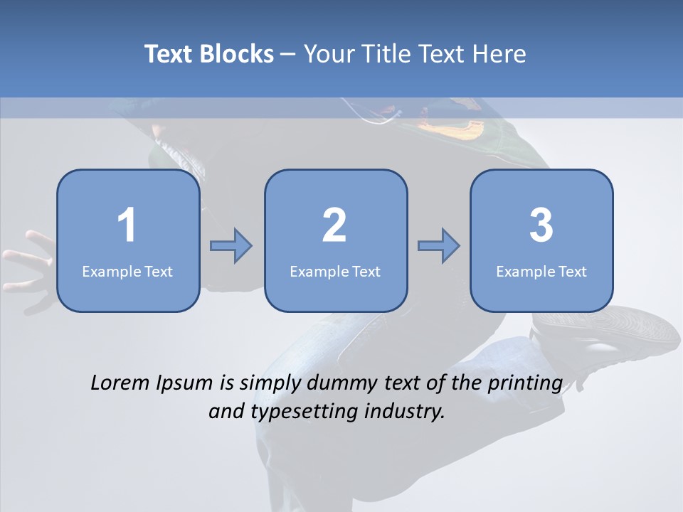 Aerobics Hop Exercise PowerPoint Template