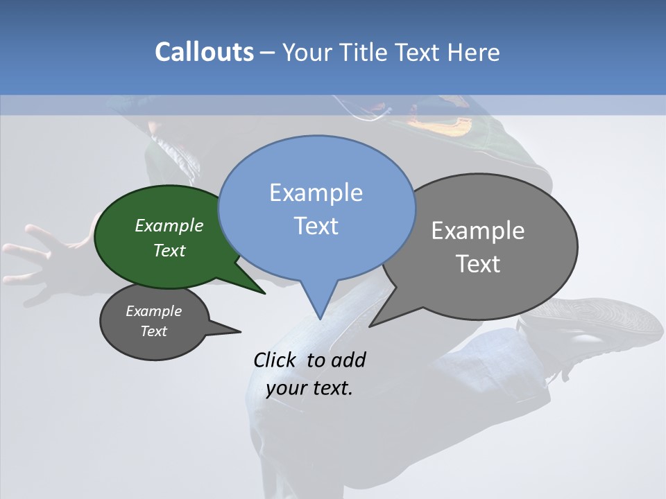 Aerobics Hop Exercise PowerPoint Template