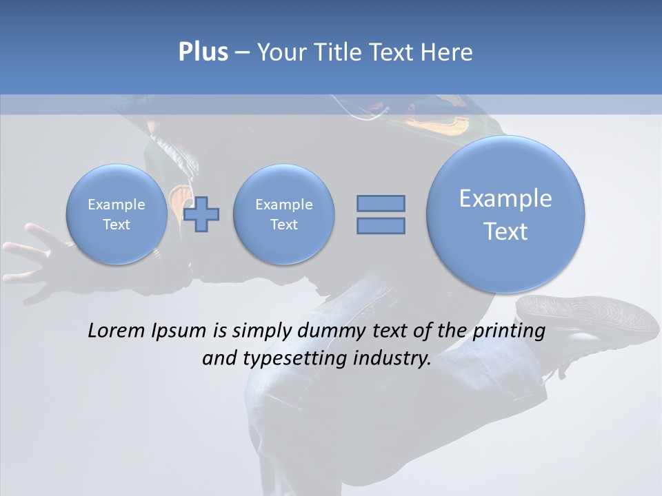 Aerobics Hop Exercise PowerPoint Template