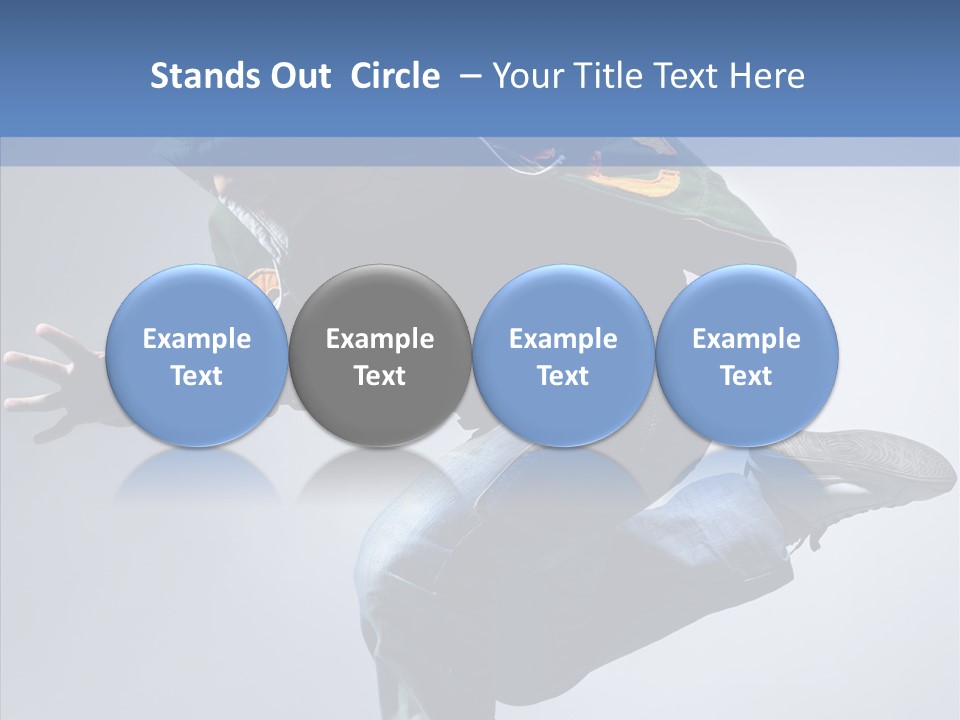 Aerobics Hop Exercise PowerPoint Template