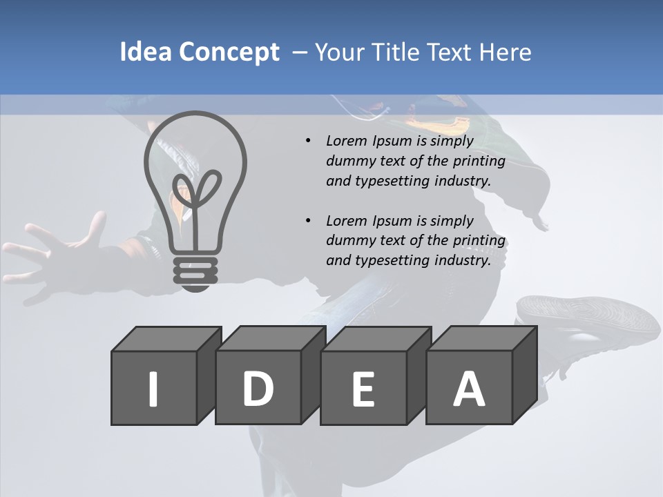 Aerobics Hop Exercise PowerPoint Template