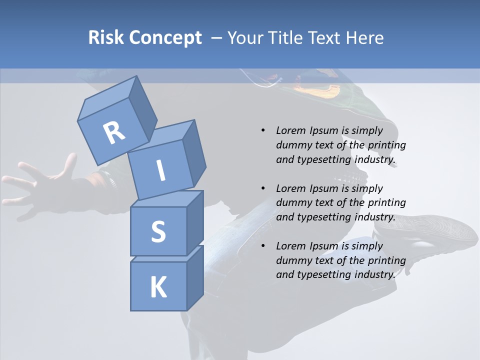 Aerobics Hop Exercise PowerPoint Template