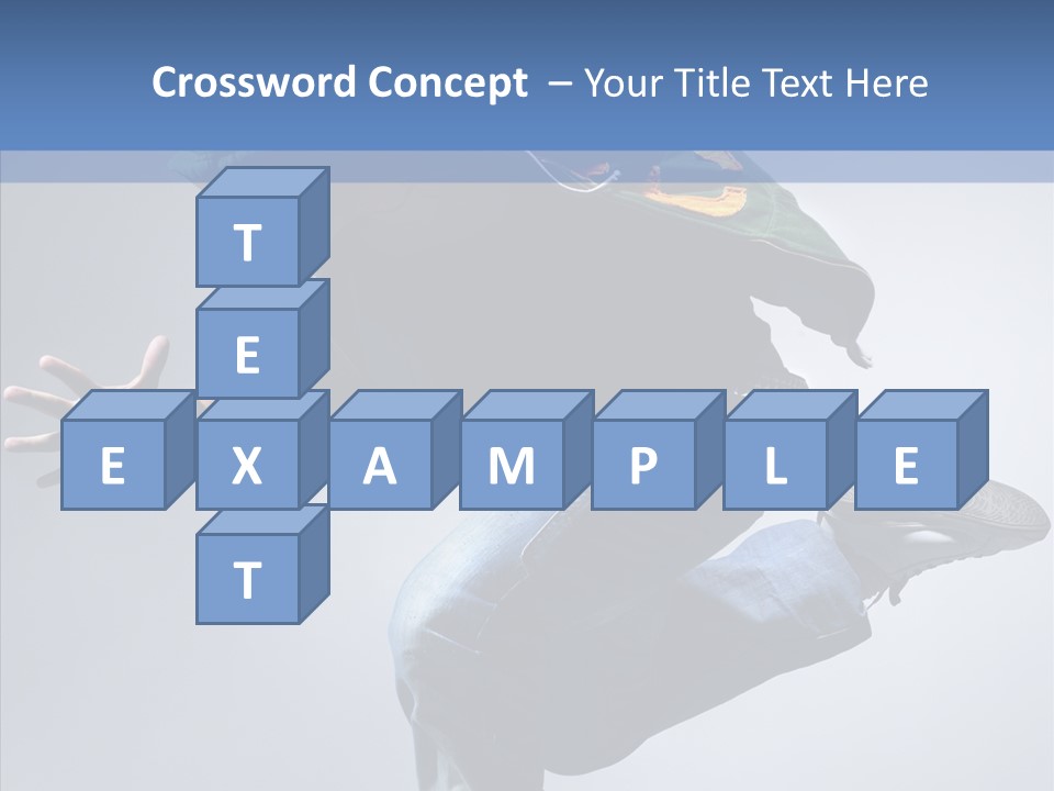 Aerobics Hop Exercise PowerPoint Template