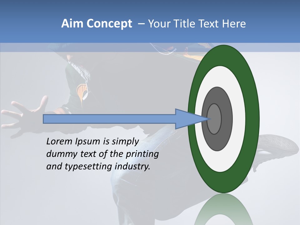 Aerobics Hop Exercise PowerPoint Template