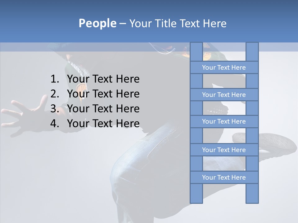 Aerobics Hop Exercise PowerPoint Template
