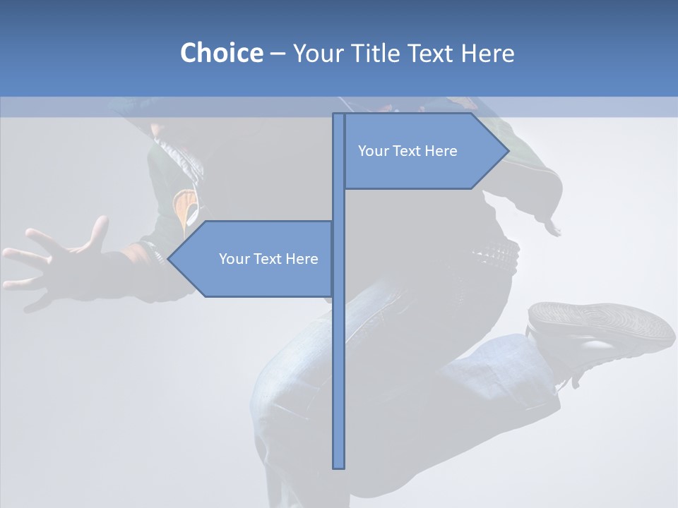 Aerobics Hop Exercise PowerPoint Template