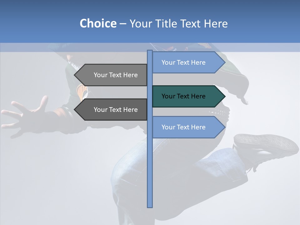 Aerobics Hop Exercise PowerPoint Template