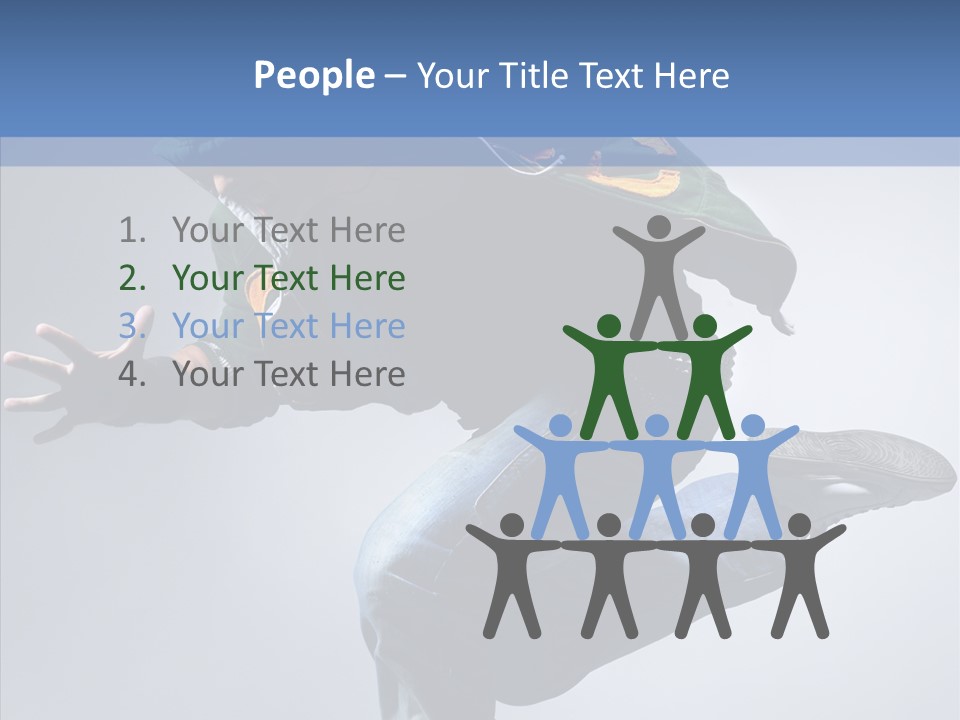 Aerobics Hop Exercise PowerPoint Template