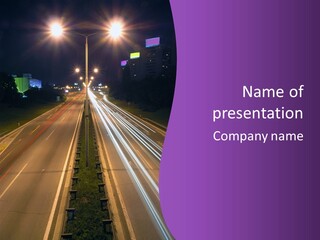 Glow Salt Automobile PowerPoint Template