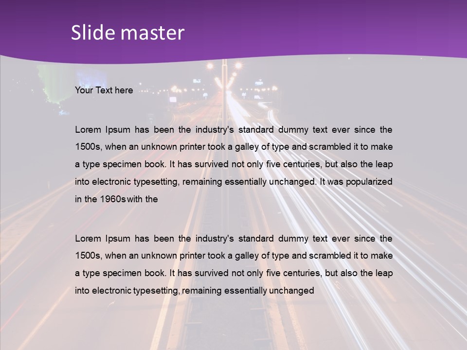 Glow Salt Automobile PowerPoint Template