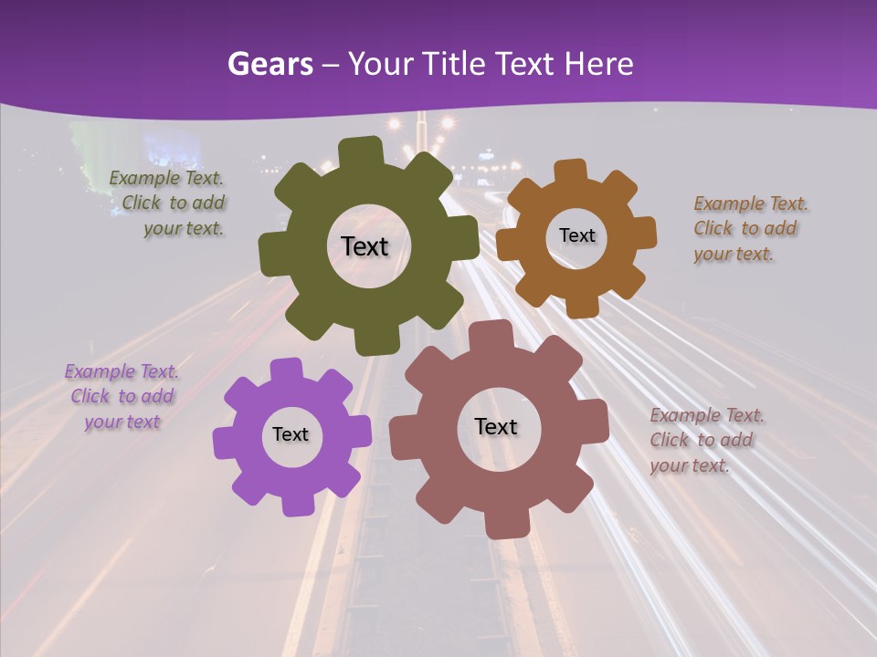 Glow Salt Automobile PowerPoint Template