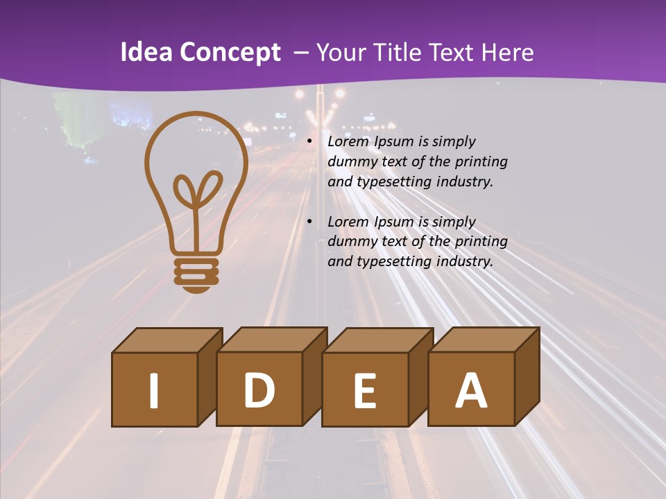 Glow Salt Automobile PowerPoint Template