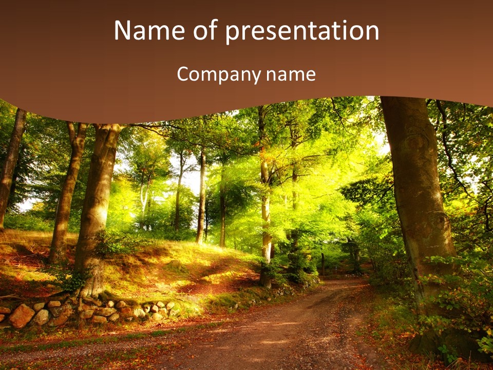 Panorama Scene Relax PowerPoint Template