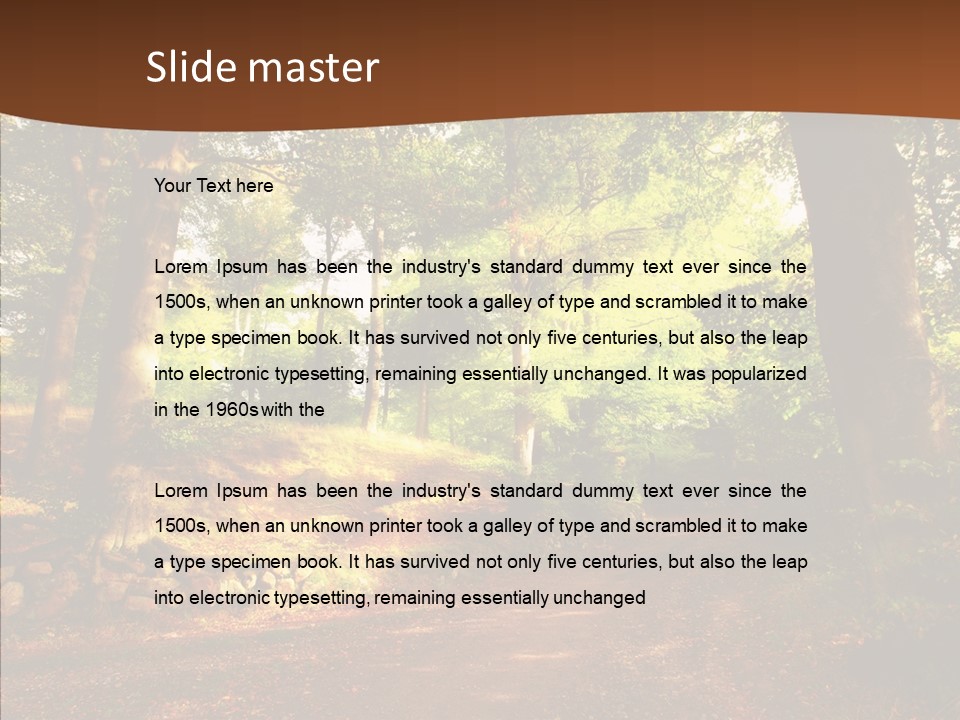 Panorama Scene Relax PowerPoint Template