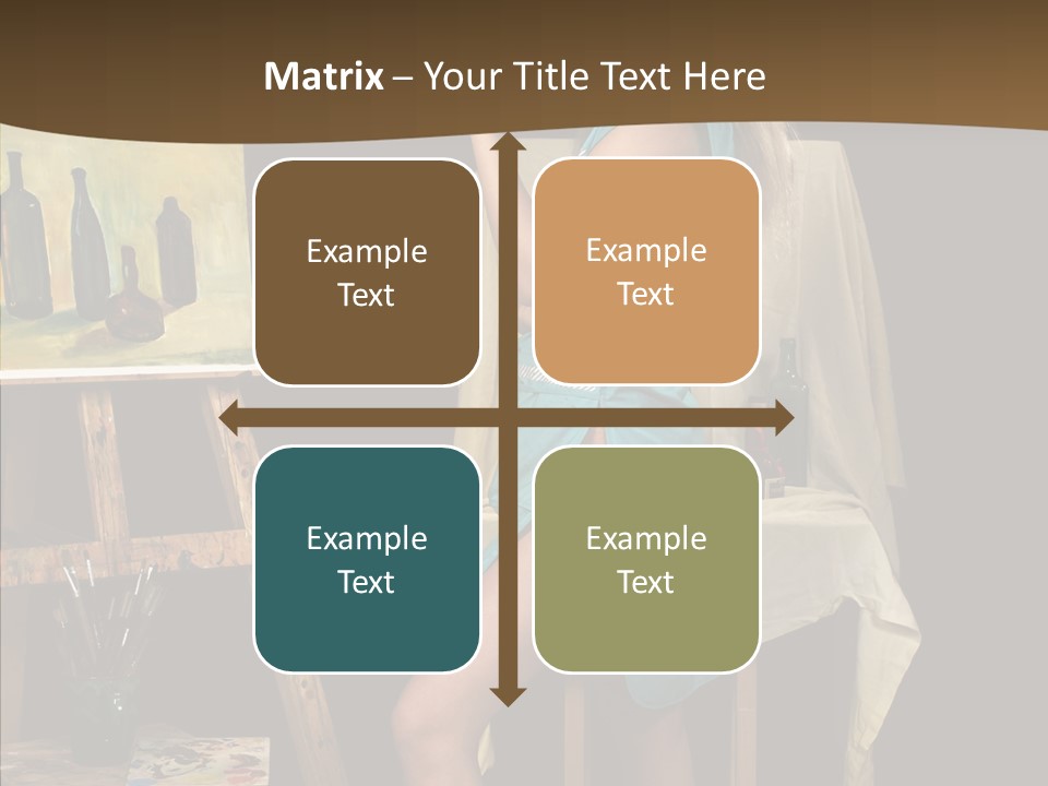 Easel Erotic Beautiful PowerPoint Template