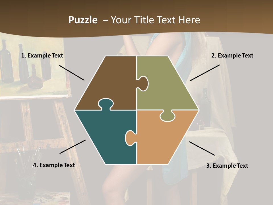 Easel Erotic Beautiful PowerPoint Template