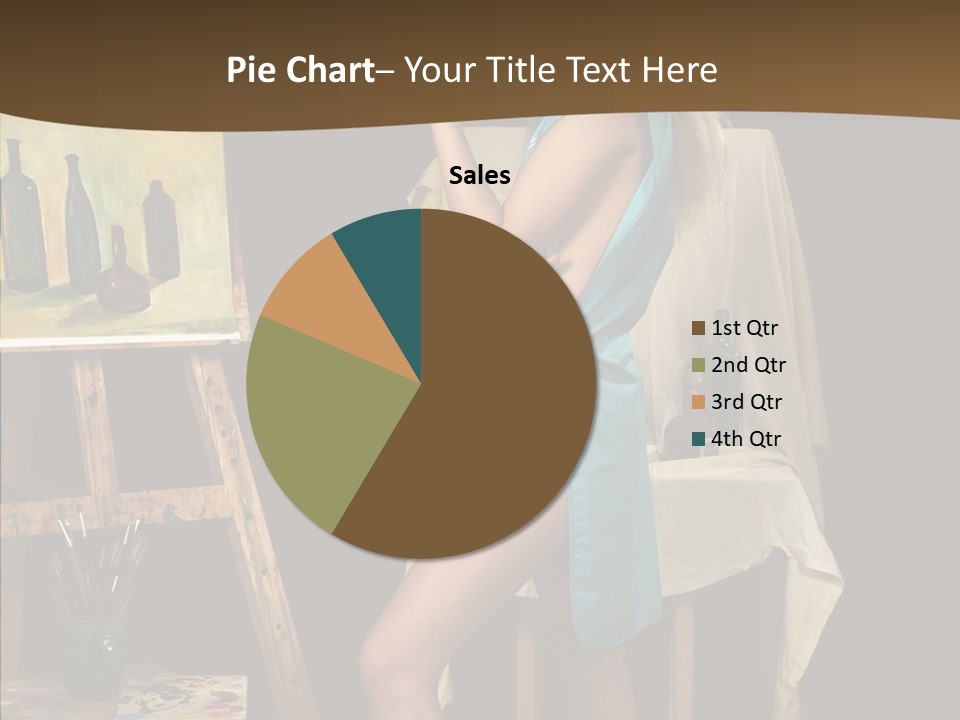 Easel Erotic Beautiful PowerPoint Template