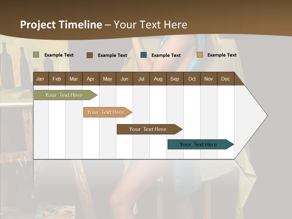 Easel Erotic Beautiful PowerPoint Template