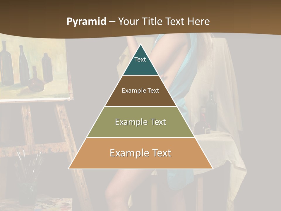 Easel Erotic Beautiful PowerPoint Template