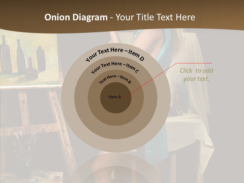 Easel Erotic Beautiful PowerPoint Template