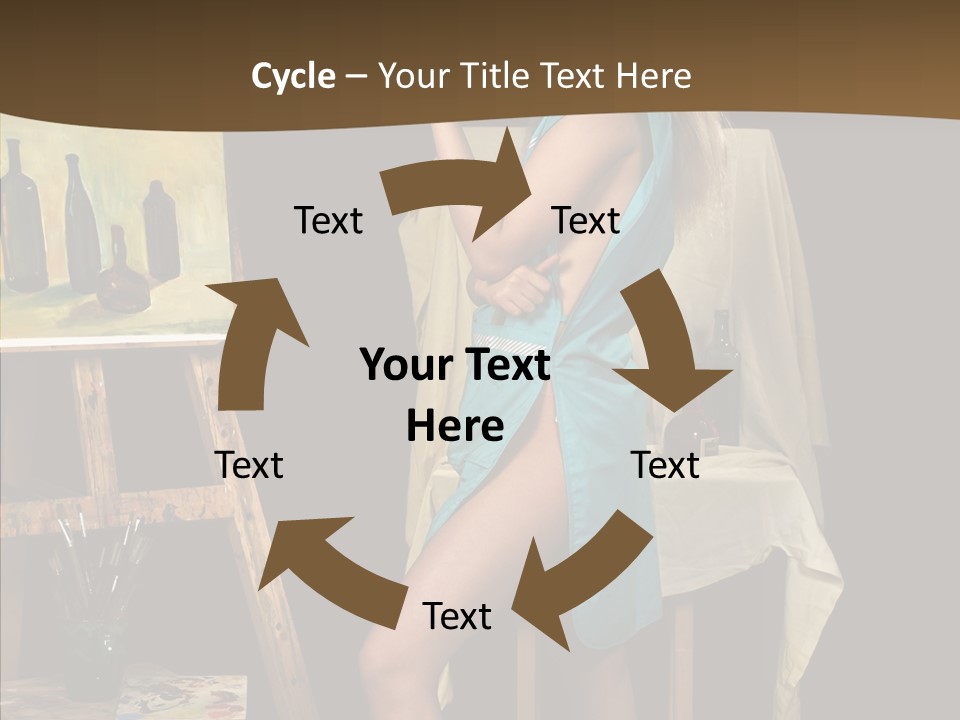 Easel Erotic Beautiful PowerPoint Template