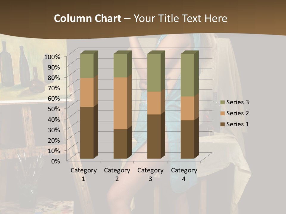 Easel Erotic Beautiful PowerPoint Template