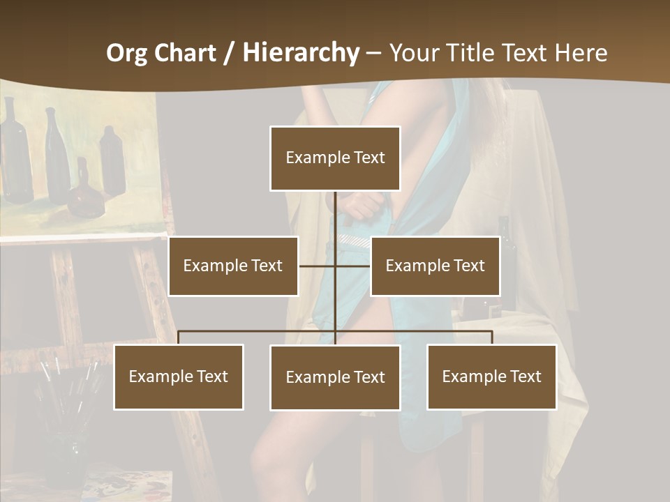 Easel Erotic Beautiful PowerPoint Template