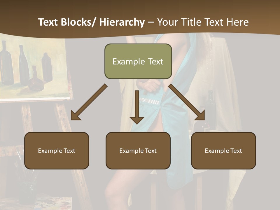 Easel Erotic Beautiful PowerPoint Template
