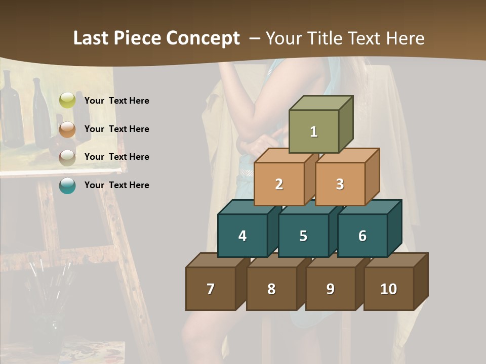 Easel Erotic Beautiful PowerPoint Template