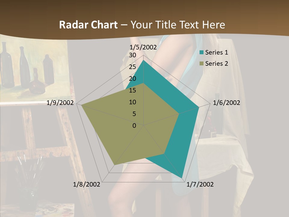Easel Erotic Beautiful PowerPoint Template