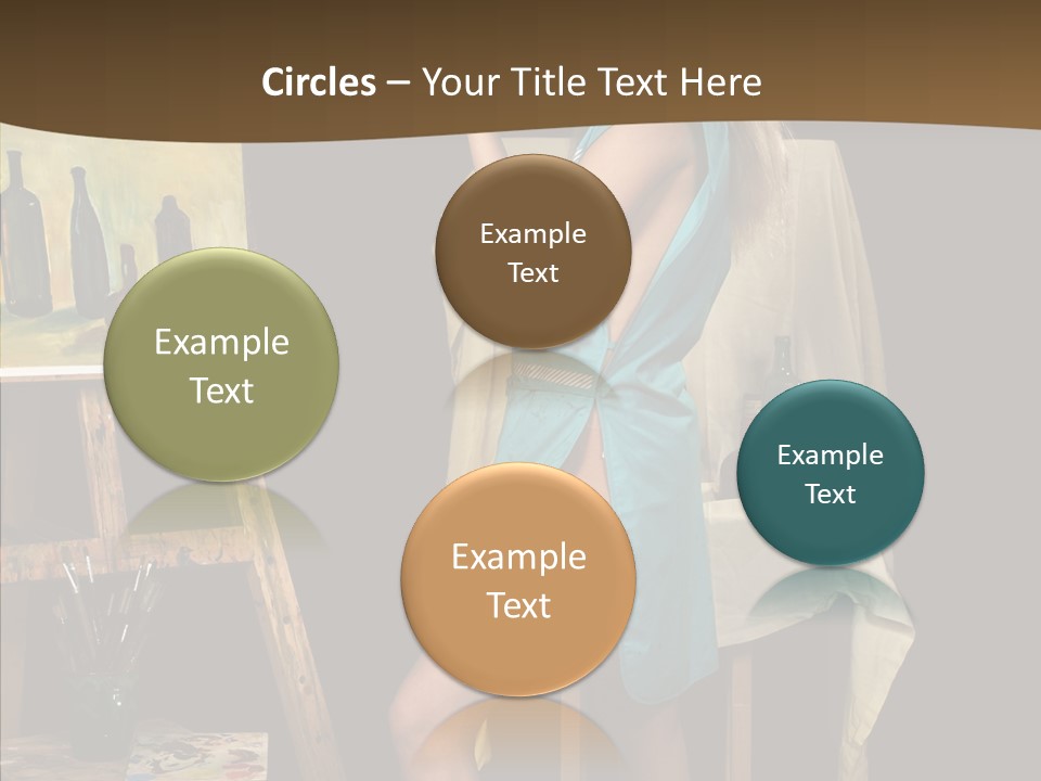 Easel Erotic Beautiful PowerPoint Template