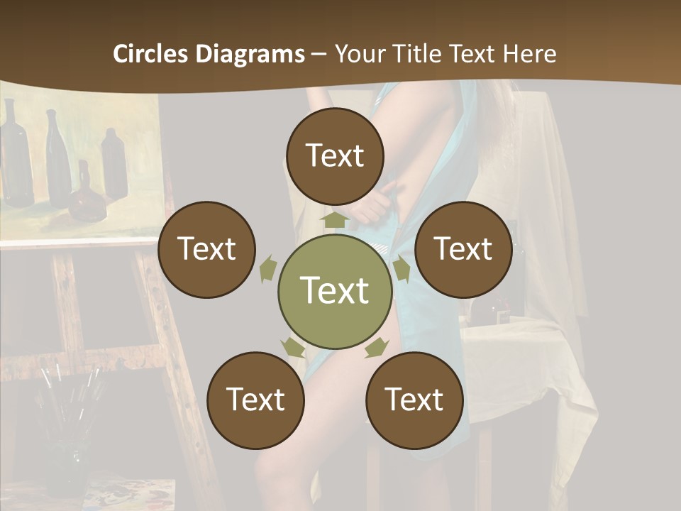 Easel Erotic Beautiful PowerPoint Template