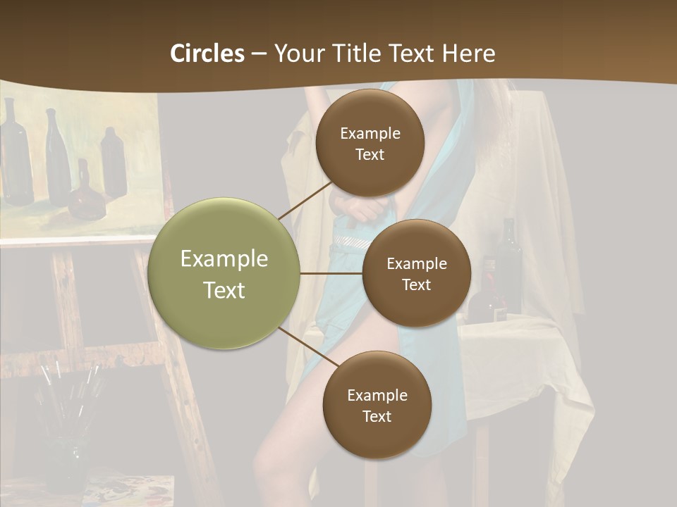 Easel Erotic Beautiful PowerPoint Template