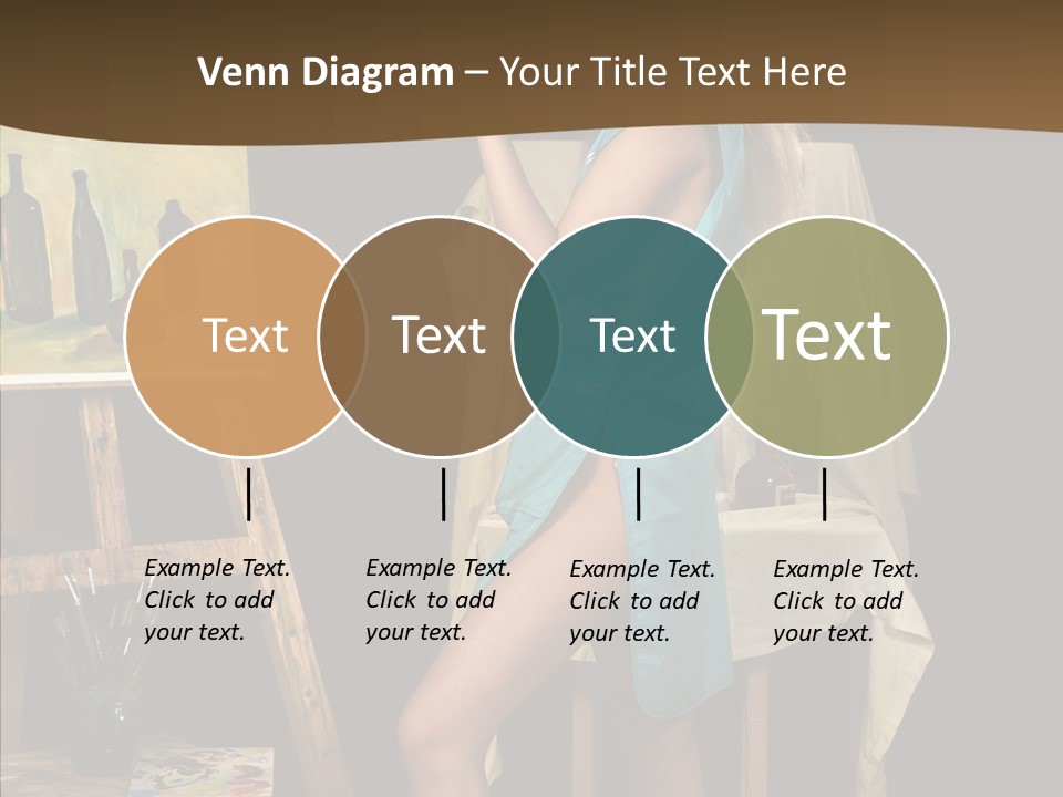 Easel Erotic Beautiful PowerPoint Template