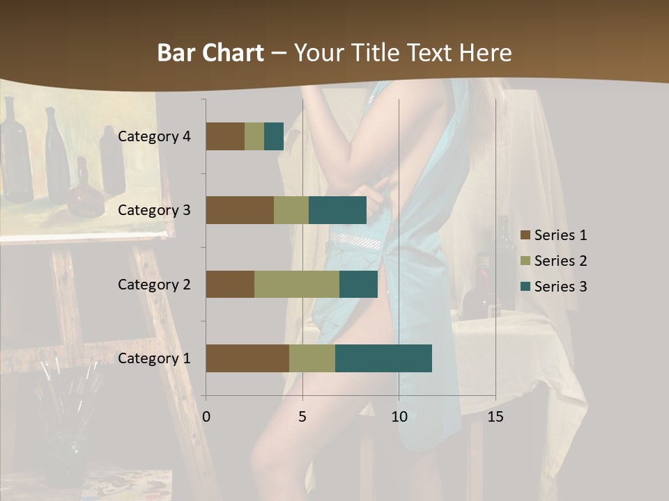 Easel Erotic Beautiful PowerPoint Template