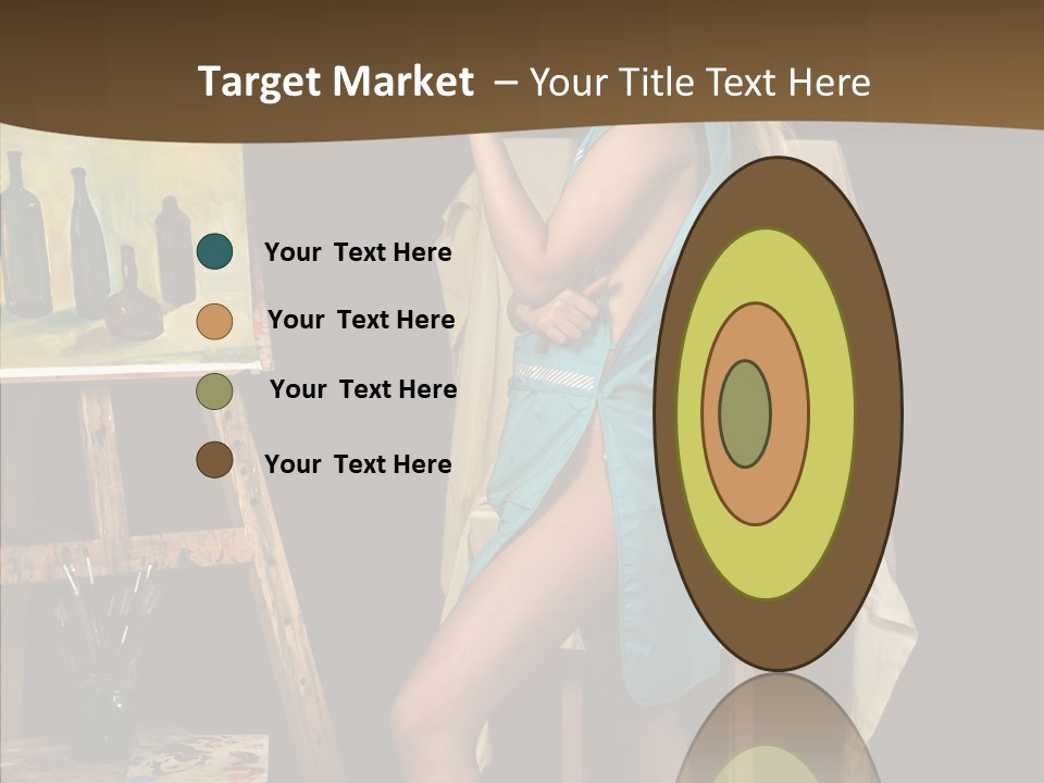 Easel Erotic Beautiful PowerPoint Template