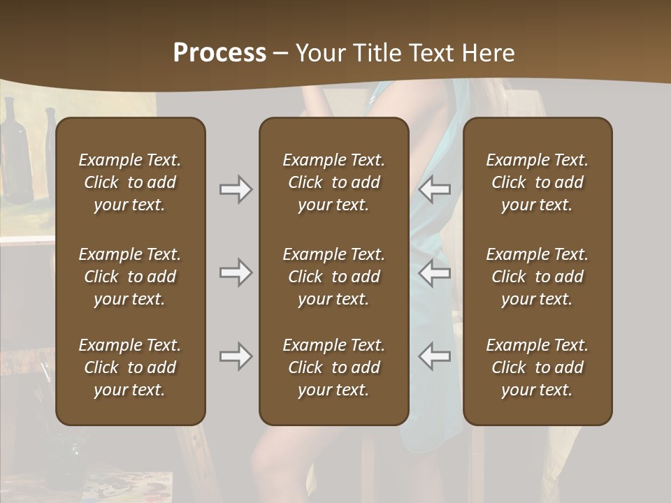Easel Erotic Beautiful PowerPoint Template