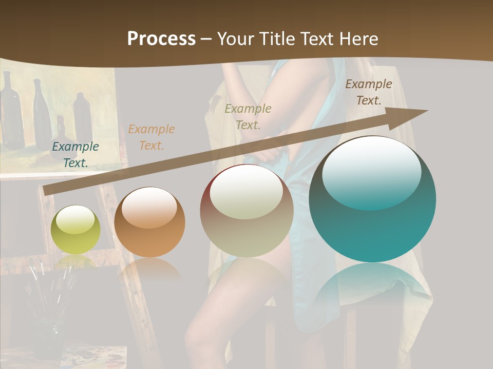 Easel Erotic Beautiful PowerPoint Template