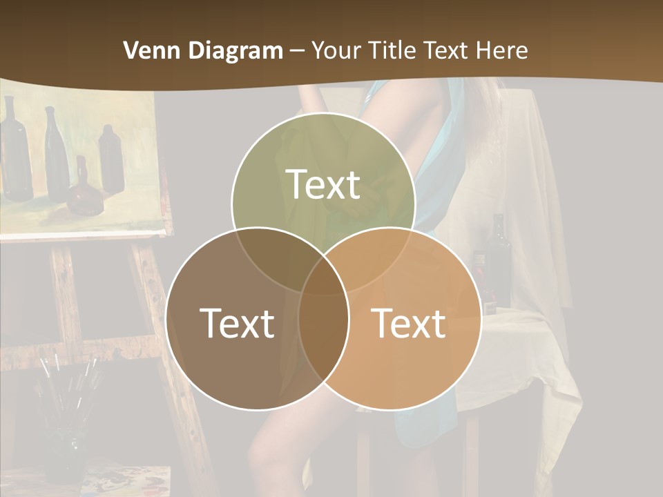 Easel Erotic Beautiful PowerPoint Template