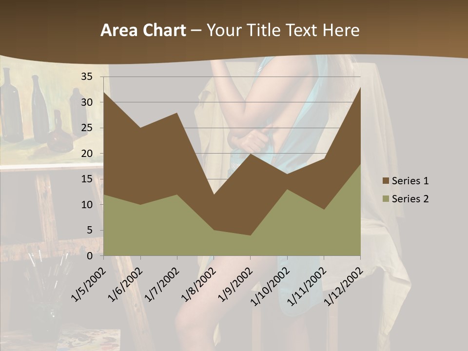 Easel Erotic Beautiful PowerPoint Template