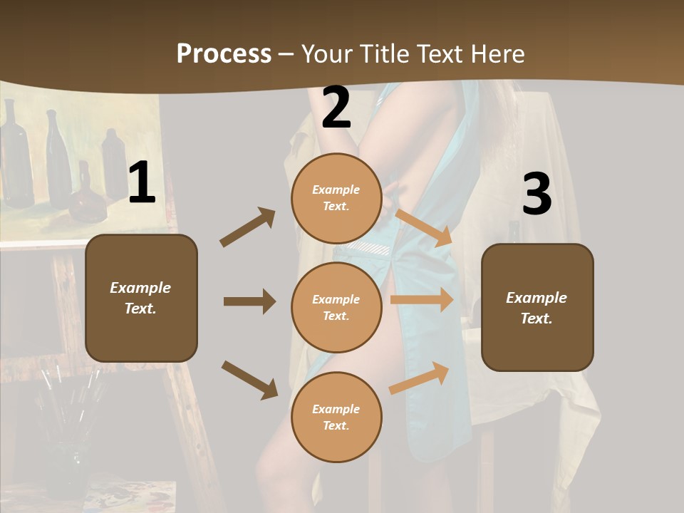Easel Erotic Beautiful PowerPoint Template