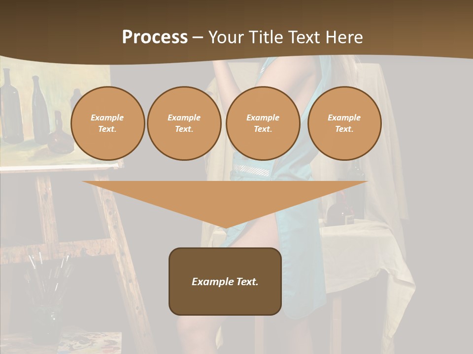 Easel Erotic Beautiful PowerPoint Template