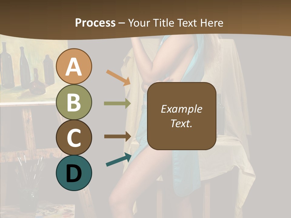 Easel Erotic Beautiful PowerPoint Template