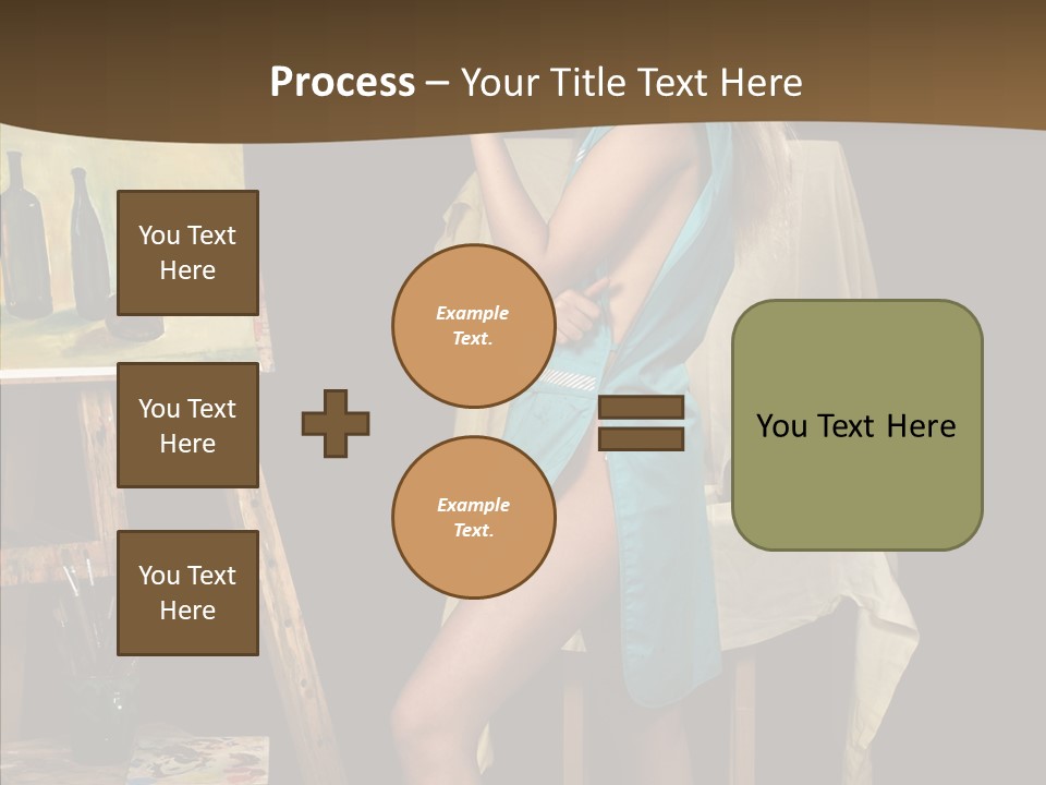 Easel Erotic Beautiful PowerPoint Template